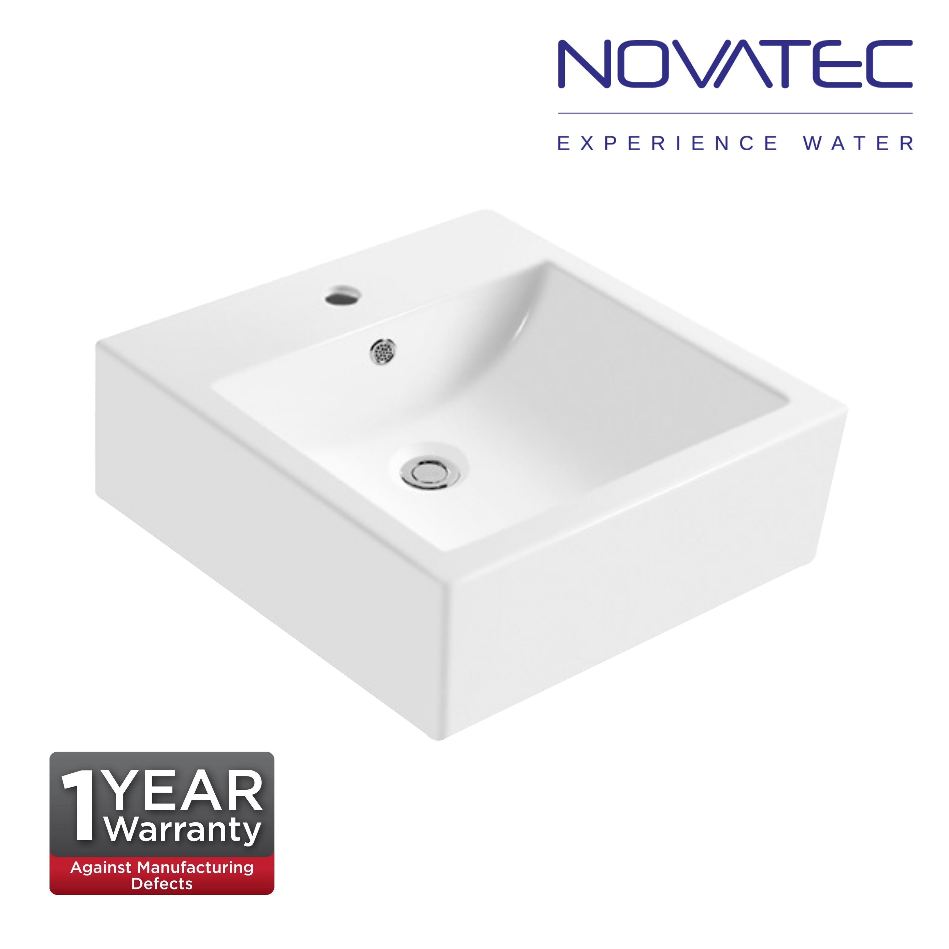 Novatec Hydra 460 WH Counter Top Basin (CT6005WH)